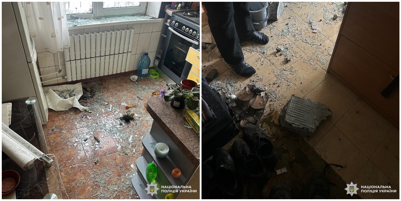 У Харкові постраждала старенька під час ворожого удару (фото)